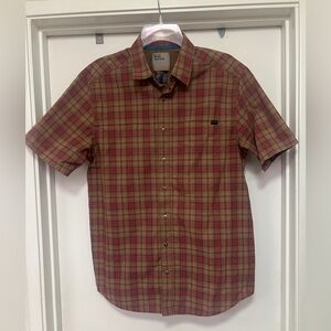 5.11 Tactical Hunter Plaid Short Sleeve Shirt Mens Medium Red/Brown